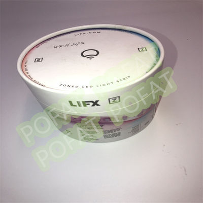 Litho Cardboard Tea Canister Paper Tube Packaging For Food